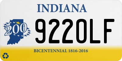 IN license plate 922OLF