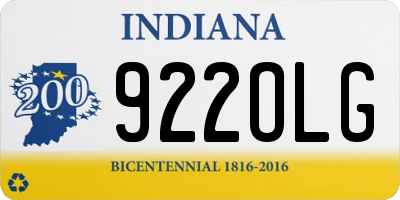 IN license plate 922OLG