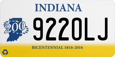 IN license plate 922OLJ