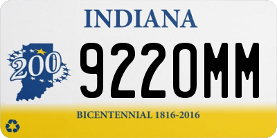 IN license plate 922OMM
