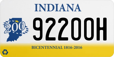IN license plate 922OOH