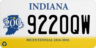 IN license plate 922OQW