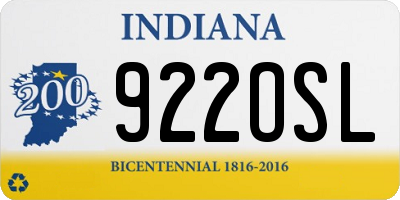 IN license plate 922OSL