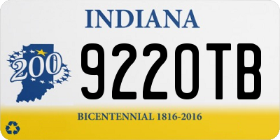 IN license plate 922OTB