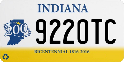 IN license plate 922OTC