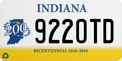 IN license plate 922OTD