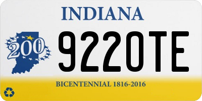 IN license plate 922OTE