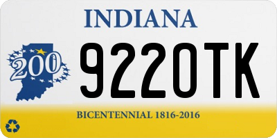 IN license plate 922OTK