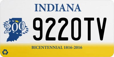 IN license plate 922OTV