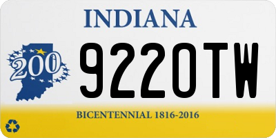 IN license plate 922OTW