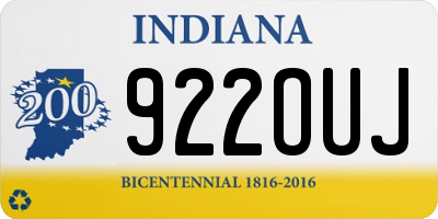 IN license plate 922OUJ