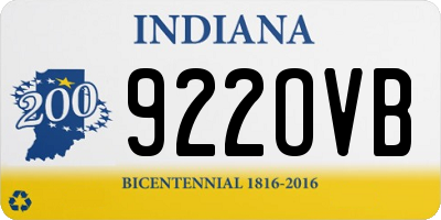 IN license plate 922OVB