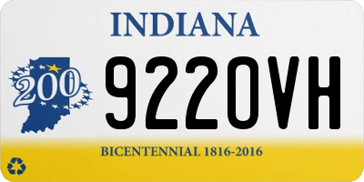 IN license plate 922OVH
