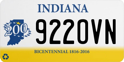 IN license plate 922OVN