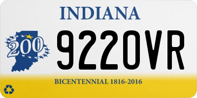 IN license plate 922OVR