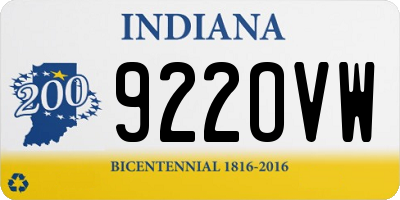 IN license plate 922OVW