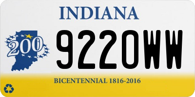 IN license plate 922OWW