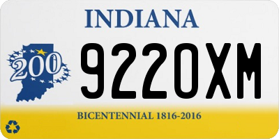 IN license plate 922OXM