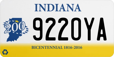 IN license plate 922OYA