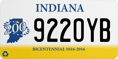 IN license plate 922OYB