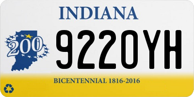 IN license plate 922OYH