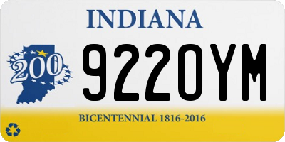 IN license plate 922OYM