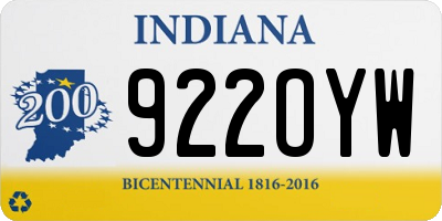 IN license plate 922OYW