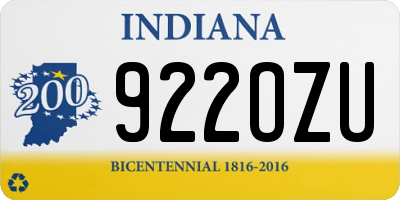 IN license plate 922OZU