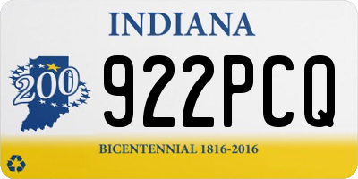 IN license plate 922PCQ