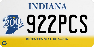 IN license plate 922PCS