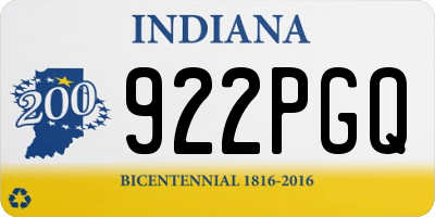 IN license plate 922PGQ
