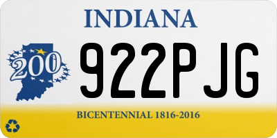 IN license plate 922PJG