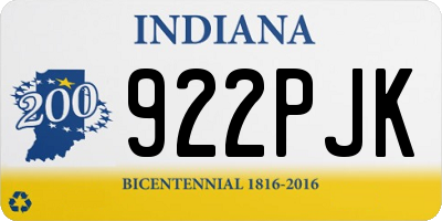 IN license plate 922PJK