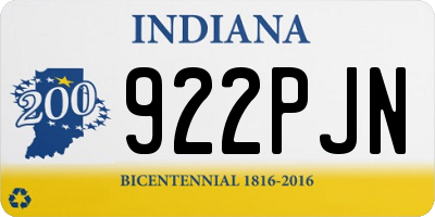 IN license plate 922PJN
