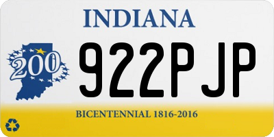 IN license plate 922PJP