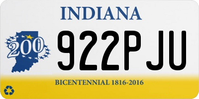 IN license plate 922PJU