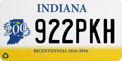 IN license plate 922PKH