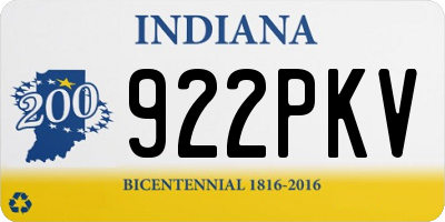 IN license plate 922PKV