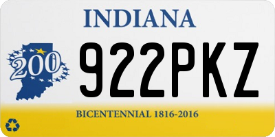 IN license plate 922PKZ