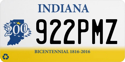 IN license plate 922PMZ