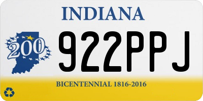 IN license plate 922PPJ