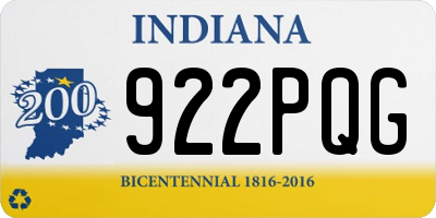 IN license plate 922PQG