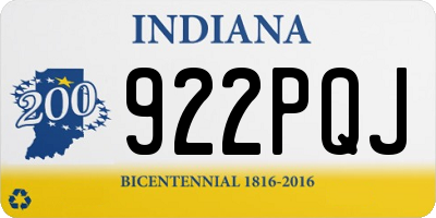 IN license plate 922PQJ