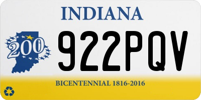 IN license plate 922PQV