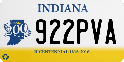 IN license plate 922PVA
