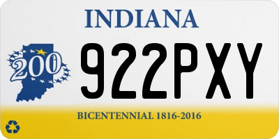 IN license plate 922PXY