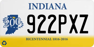 IN license plate 922PXZ