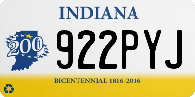 IN license plate 922PYJ
