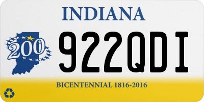 IN license plate 922QDI