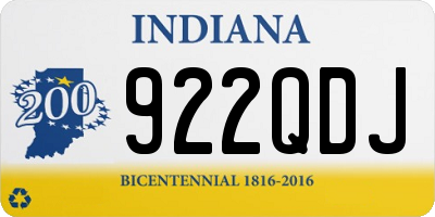 IN license plate 922QDJ